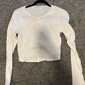 Reformation Pointelle White Top in S